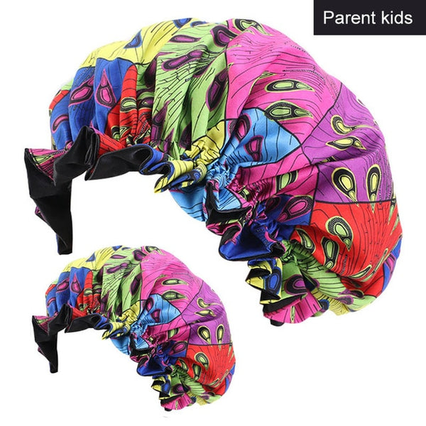 African Print Mommy And Me Bonnet Set | CATICA Couture